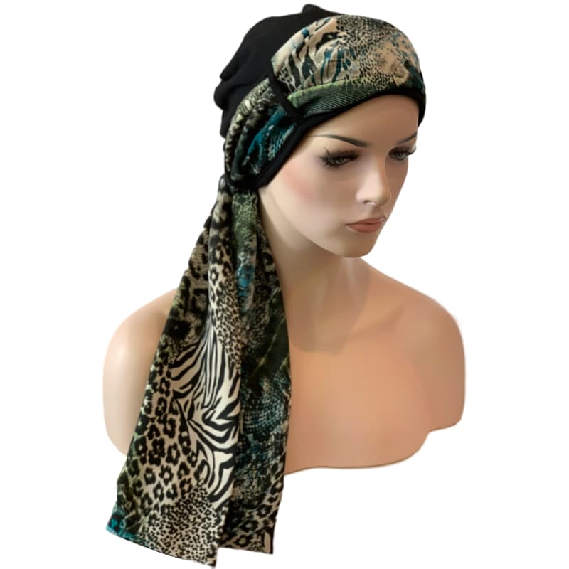 Scarf to Wear with Your Chemo Hat - Leafy Jungle