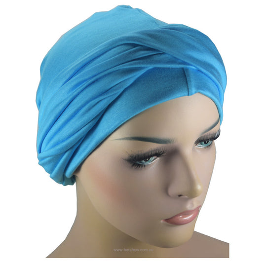Headwrap Turban - Azure Blue
